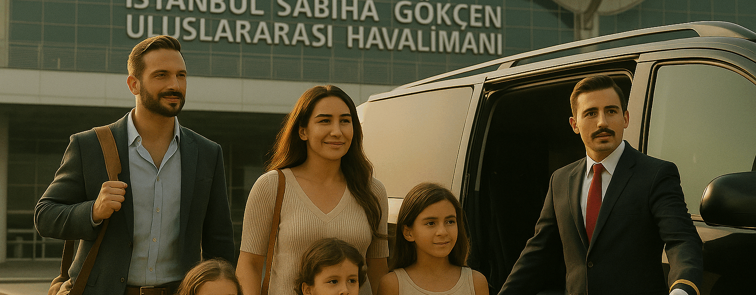 التوصيل من مطار صبيحة الى الفندق