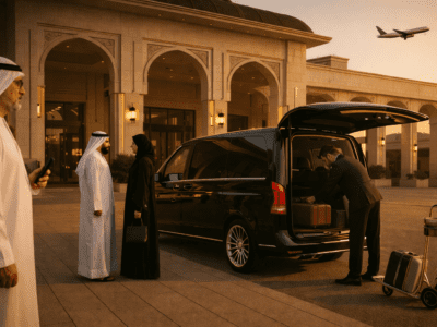 طلب سيارة توصيل للمطار